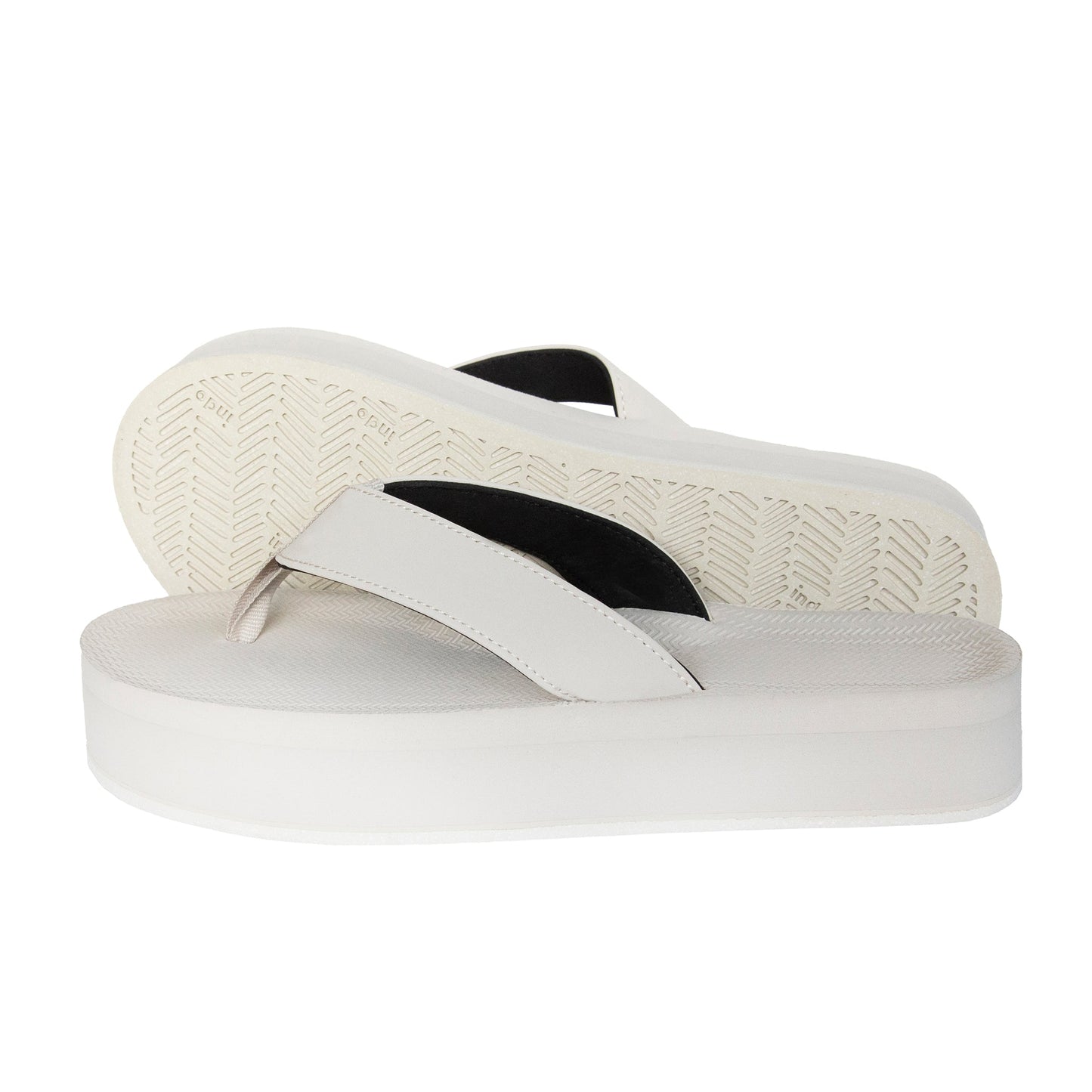 Women's Flip Flop Platform - Sea Salt by Indosole