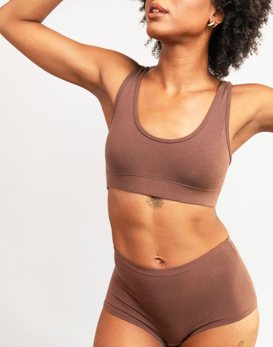 Scoop Bralette - Cocoa