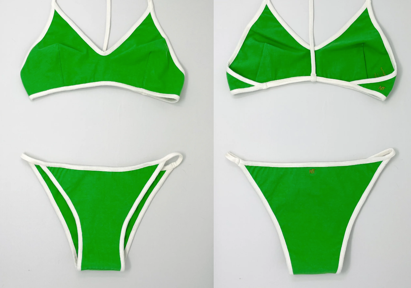 Tennis Bikini Top in Grass Color