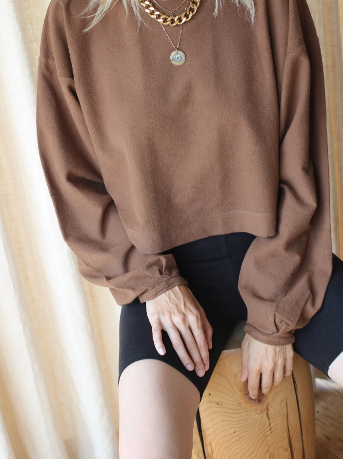 Sweatshirt in Skin Color