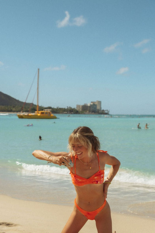 Destiny Bikini Top in Sunset