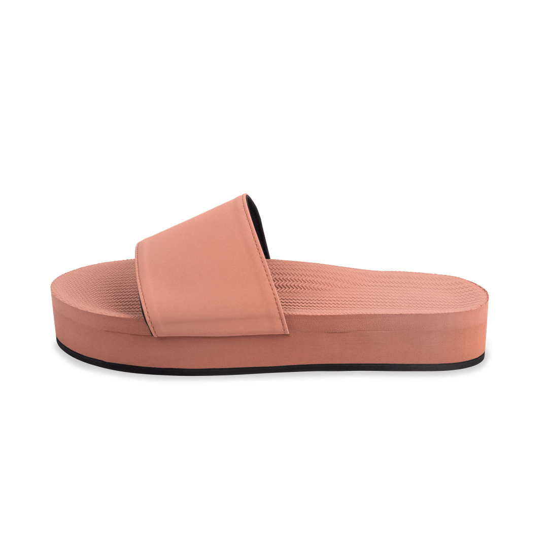 Women's Slide Platform - Rust by Indosole