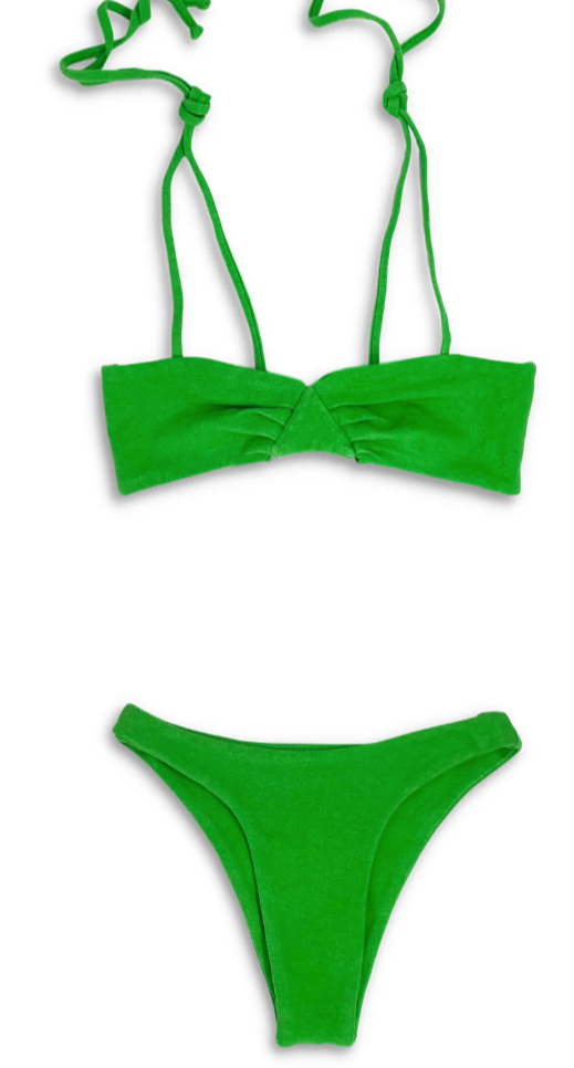 Opal Bikini Top in Lime Color