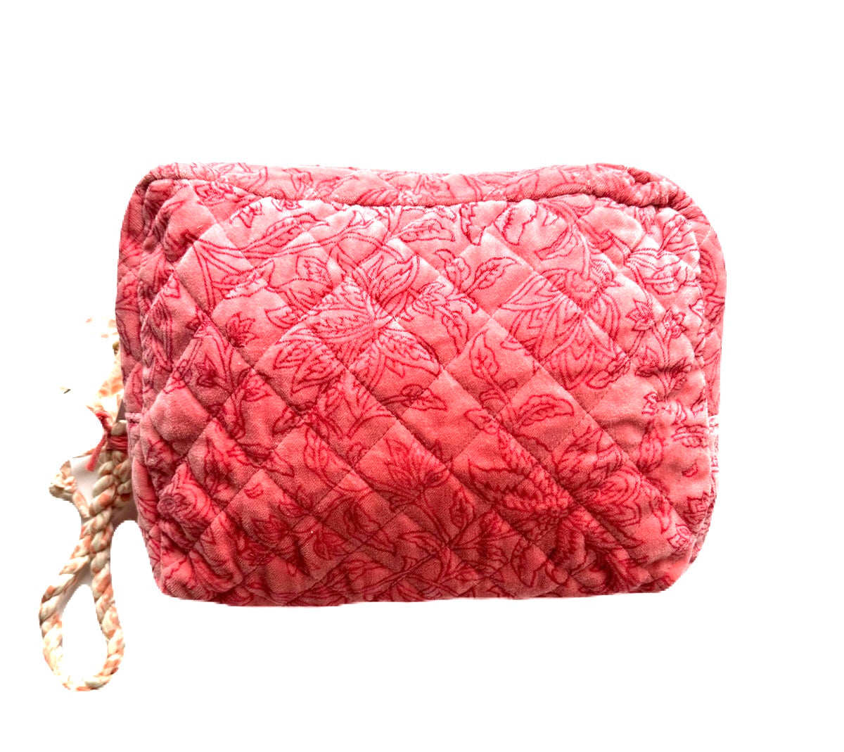 Pink Velveteen Travel Pouch