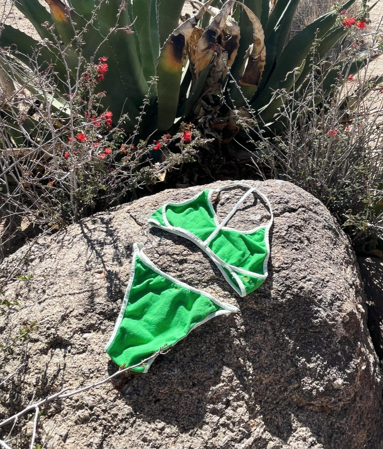 Tennis Bikini Top in Grass Color