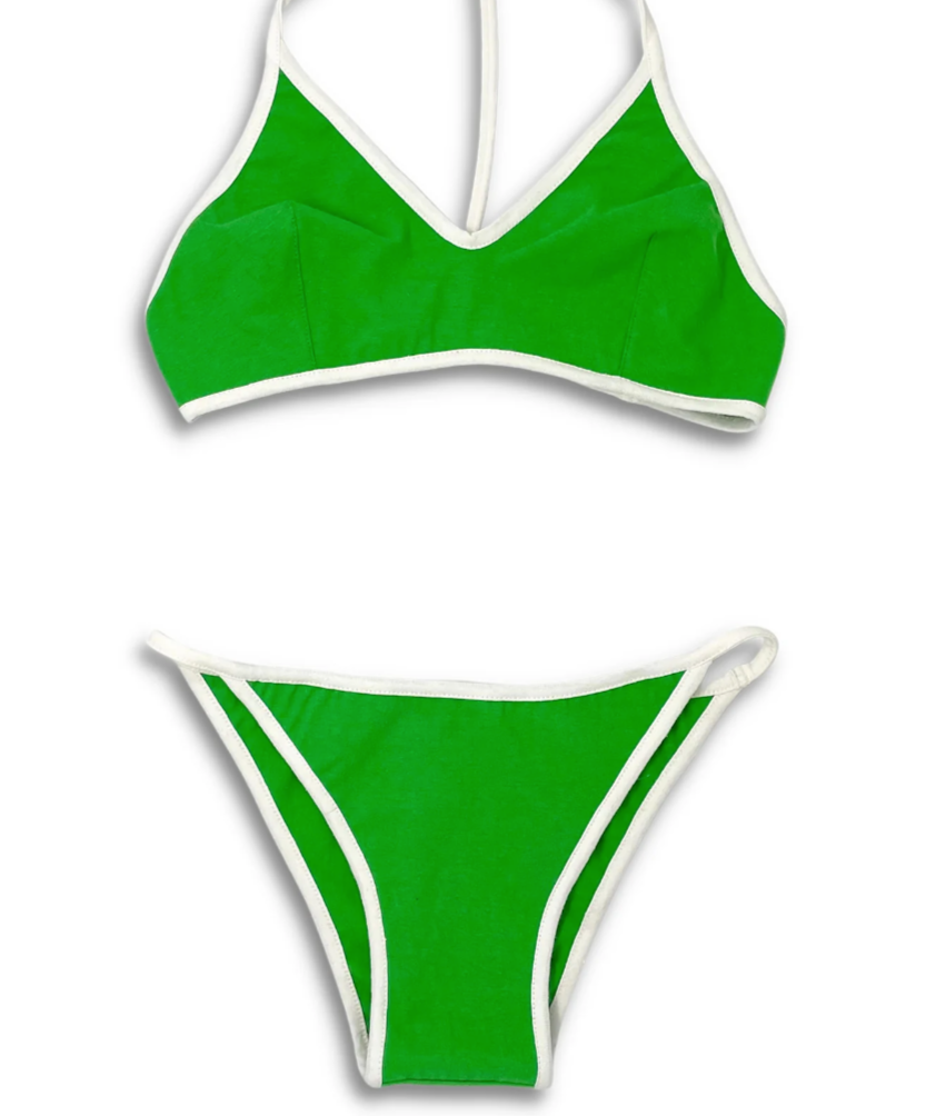 Tennis Bikini Bottom in Grass Color